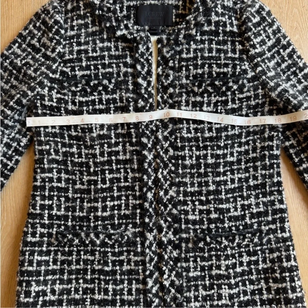 JCrew Collection Lady 🔥Tweed Classic🔥Jacket sz6 Black/white PristinePrice Firm!